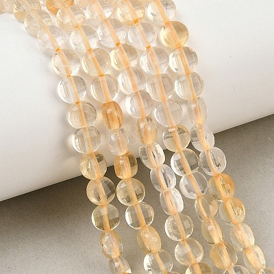Natural Lemon Quartz(Heated) Beads Strands GG-NH0007-E01-01-1