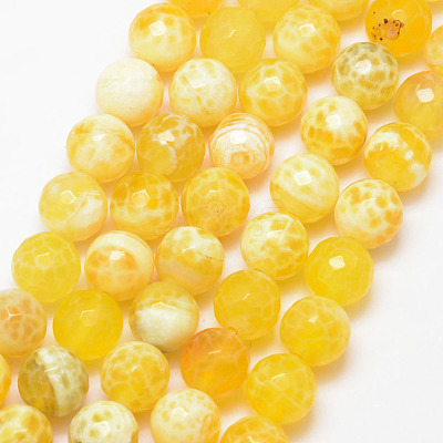 Natural Fire Crackle Agate Bead Strands G-K166-07F-10mm-17-1