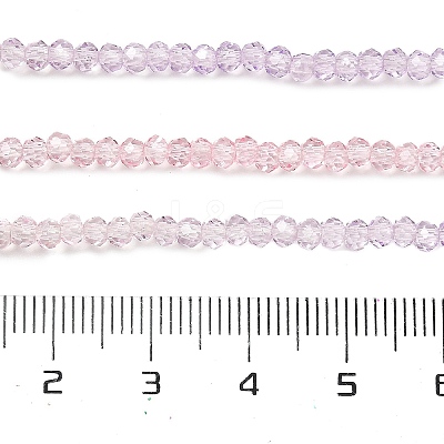 Transparent Painted Glass Beads Strands DGLA-A034-T2mm-A05-1