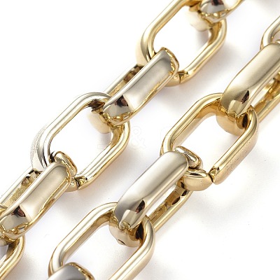 Personalized CCB Plastic Cable Chain Necklaces NJEW-JN02882-1