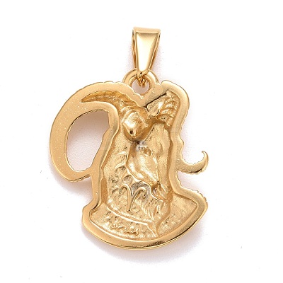 Ion Plating(IP) 304 Stainless Steel Pendants STAS-D165-14G-03-1