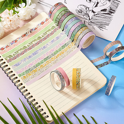 20 Rolls Paper Adhesive Tape Set DIY-TAC0023-42D-1
