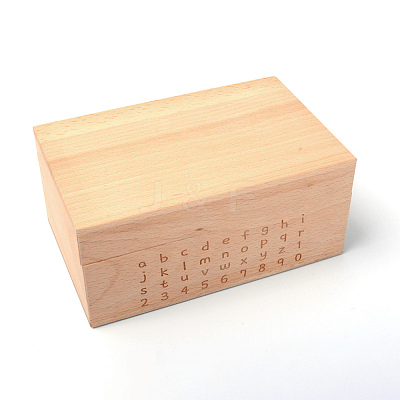 Wooden Leather Stamp Tools OBOX-WH0010-01A-1