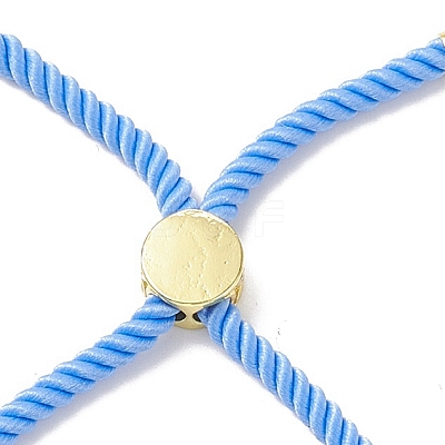 Half Finished Twisted Milan Rope Slider Bracelets FIND-G032-01G-15-1