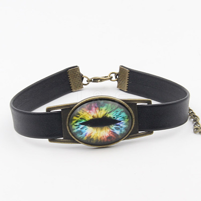PU Leather Cord Bracelets BJEW-K170-58A-1