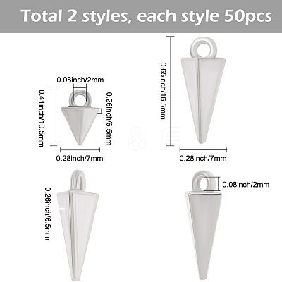 100Pcs 2 Styles Alloy Pendants FIND-SC0019-86P-1