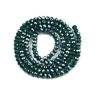 Electroplate Glass Beads Strands EGLA-A044-P2mm-A09-1