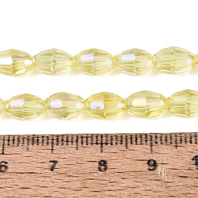 Electroplate Transparent Glass Beads Strands GL-N002-01A-A02-1