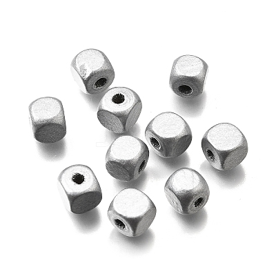 Spray Painted Wooden Beads WOOD-P021-01B-M-1