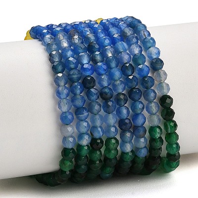 Gradient Color Natural Chalcedony Beads Strands GG-NH0004-A01-01A-1