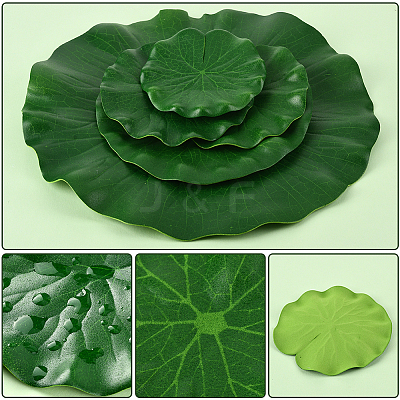 Artificial EVA Foam Lotus Leaf AJEW-SP0003-26D-1
