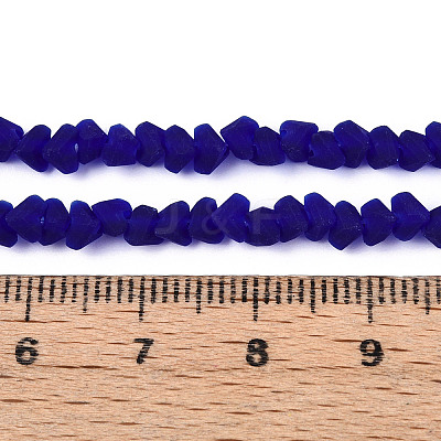 Frosted Transparent Glass Beads X1-GLAA-N016-4mm-03-1