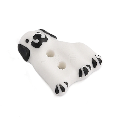 Rabbit Ceramic Buttons BUTT-I018-01D-01-1