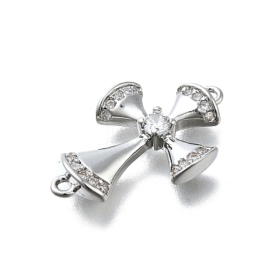 Brass Micro Pave Cubic Zirconia Pendants KK-K400-40P-1