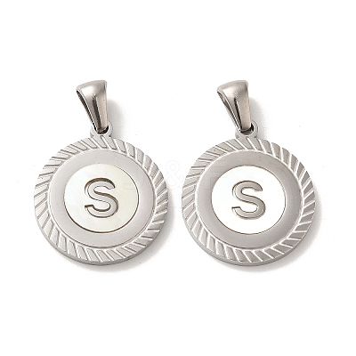 304 Stainless Steel Pendants STAS-I204-S-P-1
