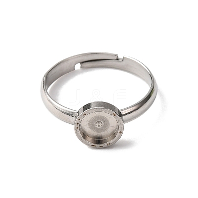 304 Stainless Steel Adjustable Ring Components X-STAS-B098-02B-P-1