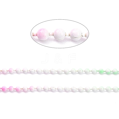 Handmade Brass Ball Chains KK-J276-16B-P17-1