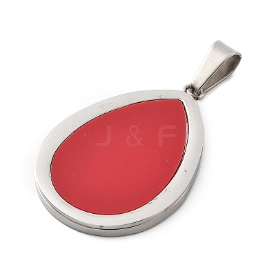 304 Stainless Steel Pendants STAS-F313-11P-1