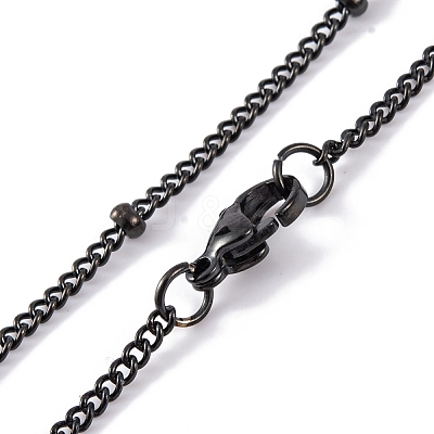304 Stainless Steel Enamel Necklaces NJEW-Q338-09B-1