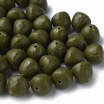 Opaque Acrylic Beads MACR-S373-10A-A11-1