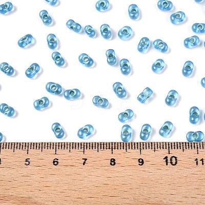 Baking Paint Transparent Glass Seed Beads SEED-N006-05L-1