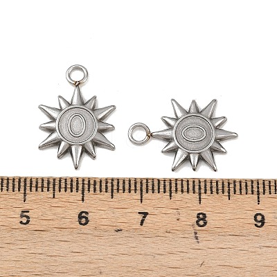 304 Stainless Steel Pendant Cabochon Settings STAS-A129-02P-1