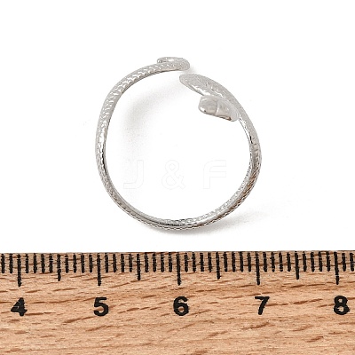304 Stainless Steel Cuff Open Rings STAS-H259-06P-1