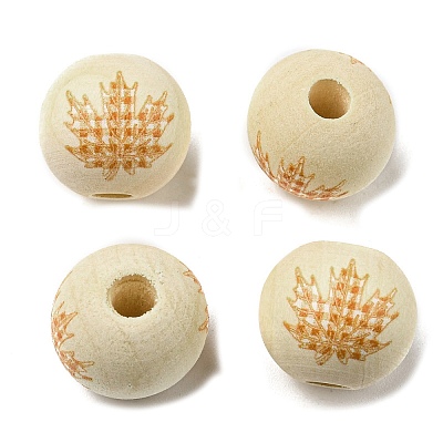Autumn Wood European Beads WOOD-H105-04B-02-1