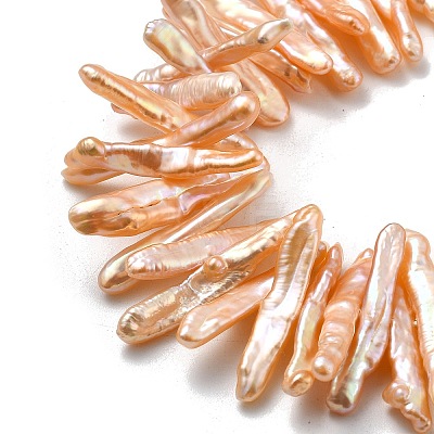 Natural Baroque Keshi Pearl Beads Strands PEAR-P064-03A-03B-1