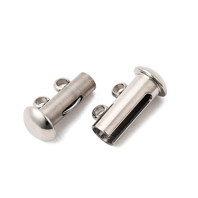 304 Stainless Steel Slide Lock Clasps STAS-F350-01A-P-1
