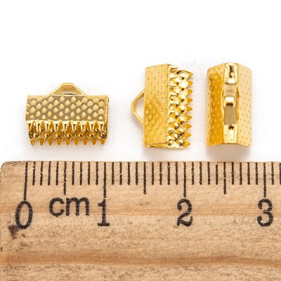 Iron Ribbon Crimp Ends X-E143Y-G-1