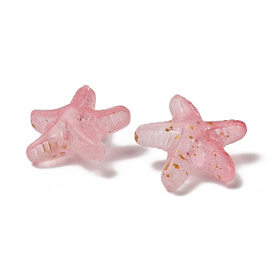 Opaque Acrylic Beads OACR-H056-02B-1