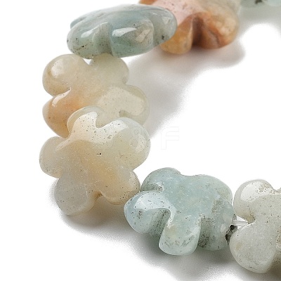 Natural Flower Amazonite Beads Strands G-F769-F01-01-1