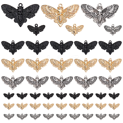 60Pcs 6 Srtyles Alloy Pendants FIND-PH0023-58-1