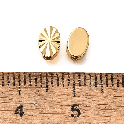 Brass Textured Beads KK-Z092-01G-G-1