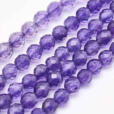 Natural Amethyst Beads Strands G-O166-29-4mm-1