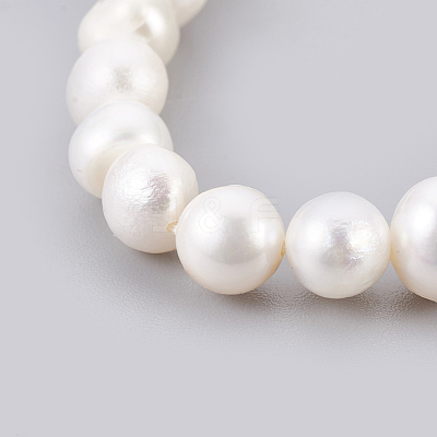 Grade A Pearl Stretch Bracelets BJEW-JB03911-1