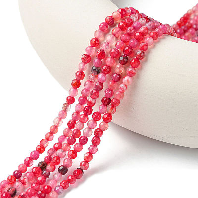 Natural Crackle Agate Bead Strands X-G-R344-4mm-55-1