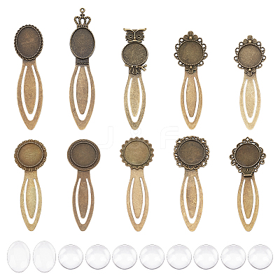 DIY Blank Alloy Bookmark Making Kit TIBE-HY0001-06-1