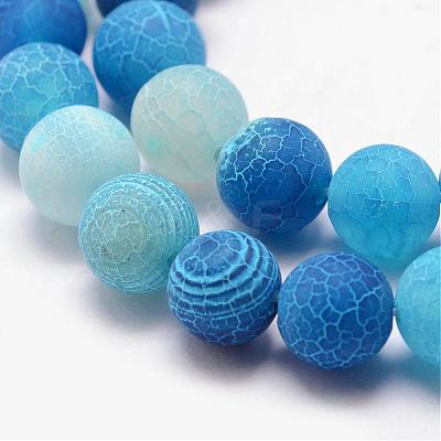 Natural Druzy Geode Agate Bead Strands G-K166-09-10mm-1
