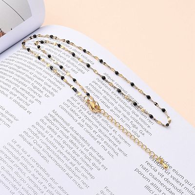 304 Stainless Steel Link Chain Necklaces NJEW-JN03084-04-1