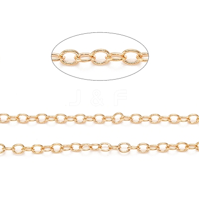3.28 Feet Brass Cable Chains X-CHC-S003-11G-1