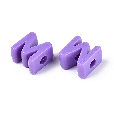 Opaque Acrylic European Beads OACR-M027-01M-05-1