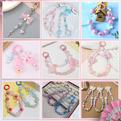 160Pcs 16 Styles Mixed Styles Acrylic Beads OACR-PA0001-77E-1