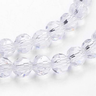 Transparent Glass Bead Strands GLAA-G013-4mm-72-1