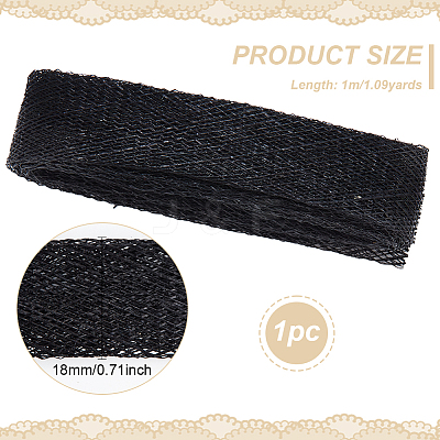 Linen Ribbon OCOR-WH0082-182B-02-1