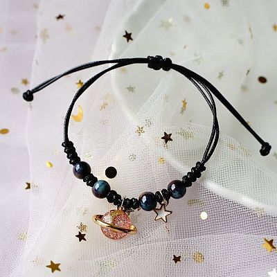Ceramic Beads Braided Bead Bracelets for Women WG429D7-04-1