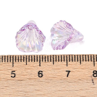 Transparent Acrylic Bead Caps OACR-G054-03K-1