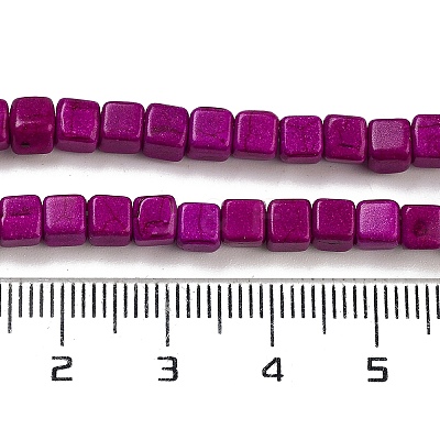 Synthetic Turquoise Beads Strands TURQ-G108-4x4mm-02-1