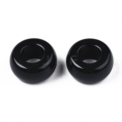Opaque Acrylic European Beads OACR-N131-021-1